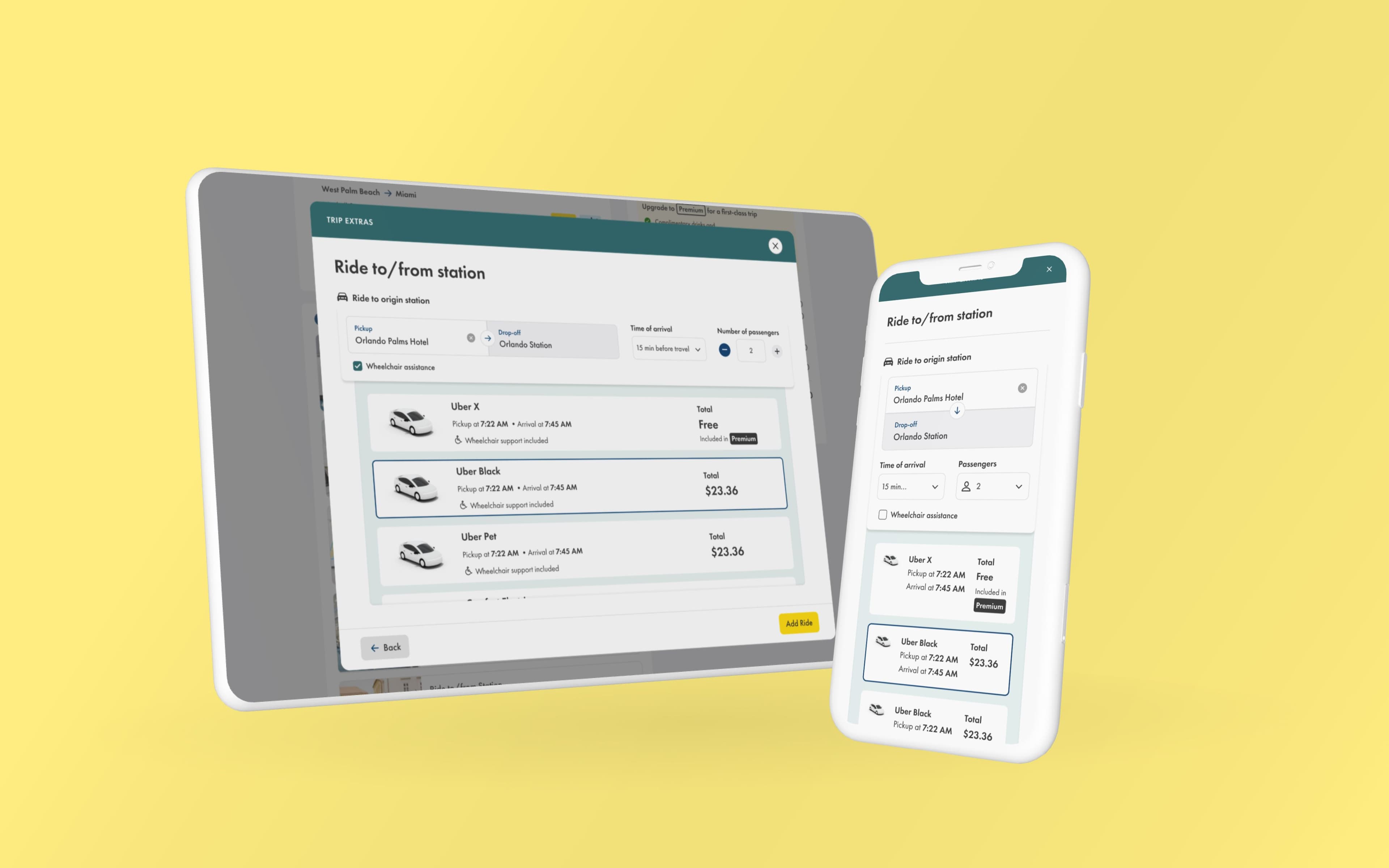 Brightline Website mockup