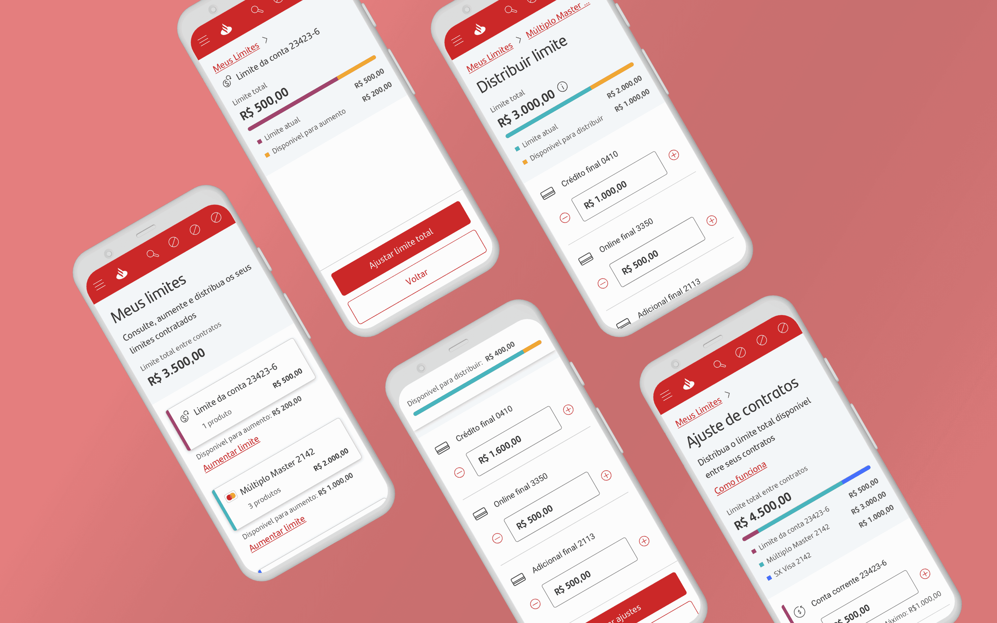 Santander Open Finance mockup