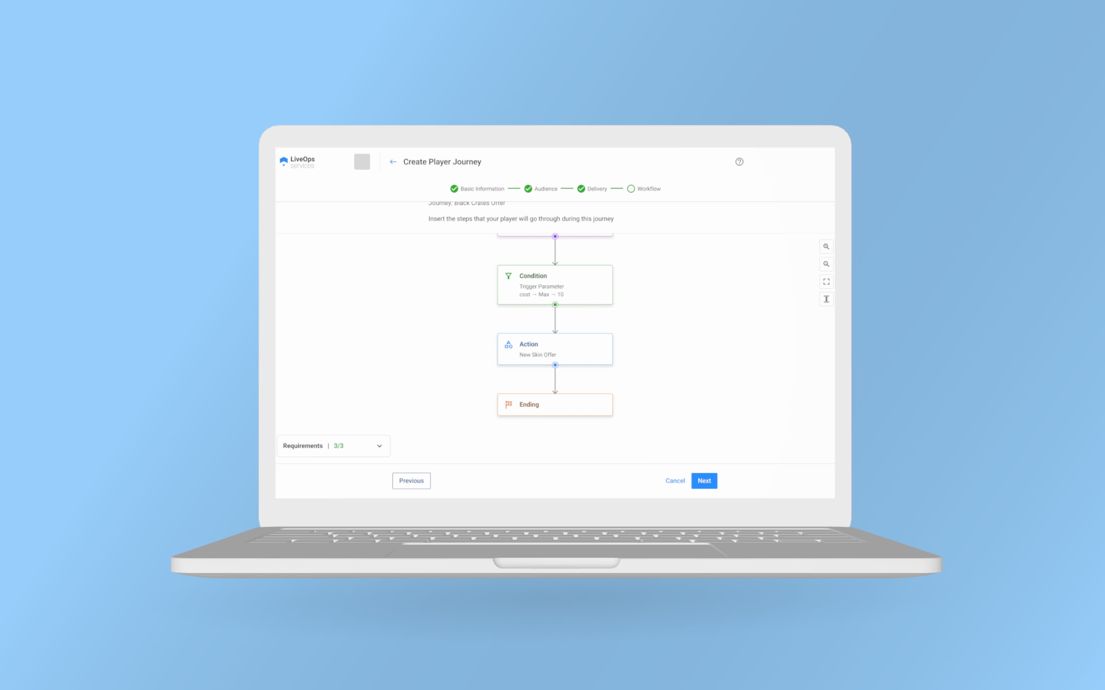 Wildlife Player Journey mockup
