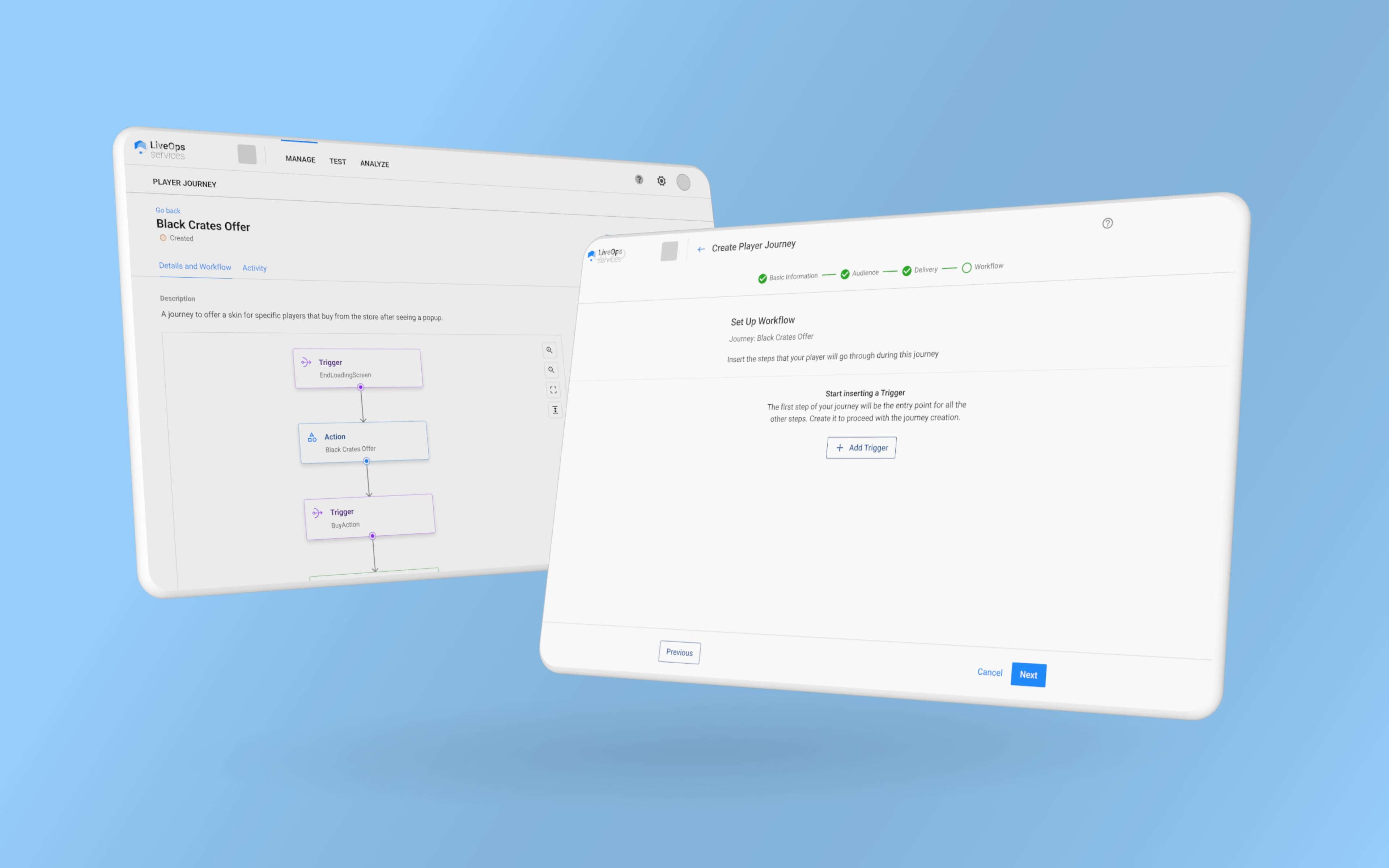 Wildlife Player Journey mockup